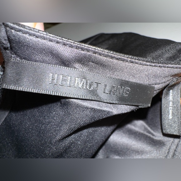 Helmut Lang $295 faux leather top zip back large - Picture 7 of 8